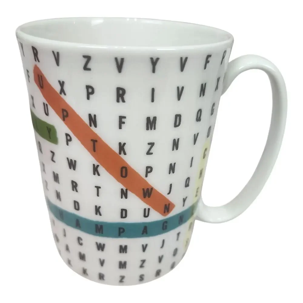 Kate Spade for Lenox SAY THE WORD Mug Word Search Pattern 12 oz New In Box